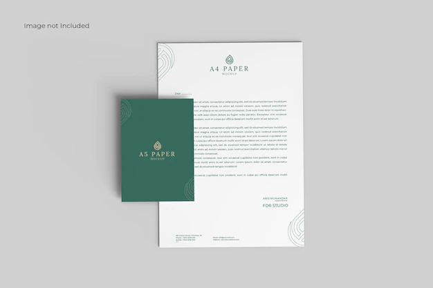 Free PSD | Realistic stationery mockup