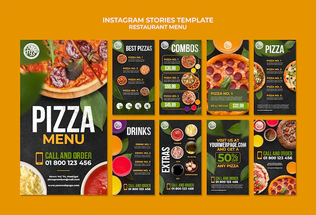 Free PSD | Restaurant menu design template