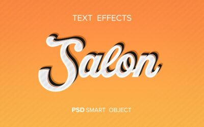 Free PSD | Retro style text effect