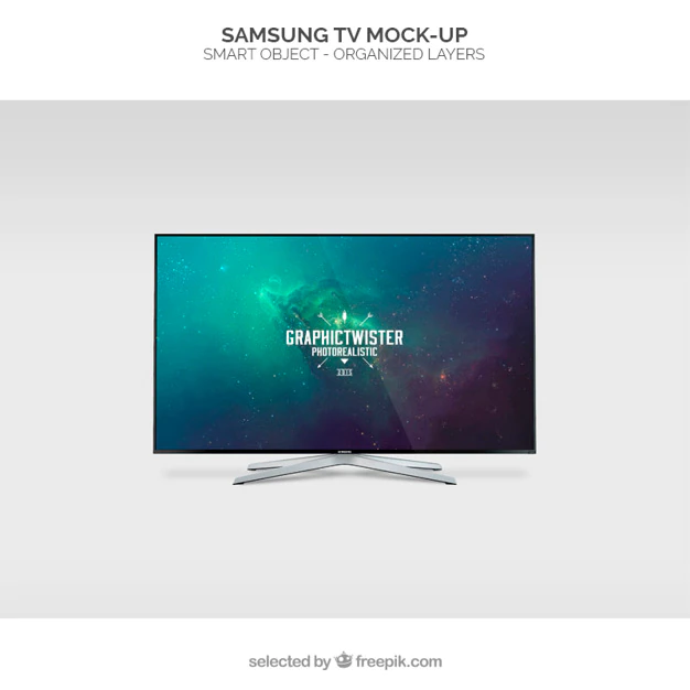 Free PSD | Samsung tv mockup