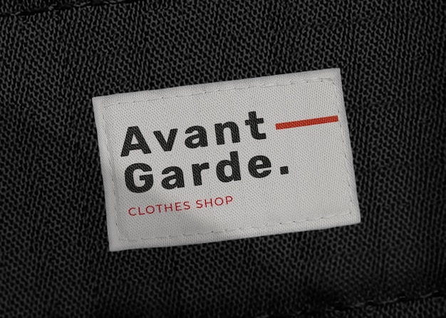 Free PSD | Shirt label mockup psd, for fashion branding