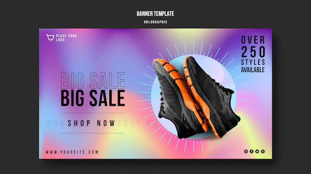 Free PSD | Sneakers sale banner template
