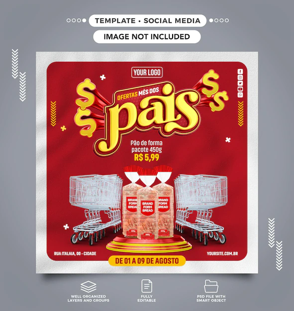 Free PSD | Social media feed father's day offers for product sales