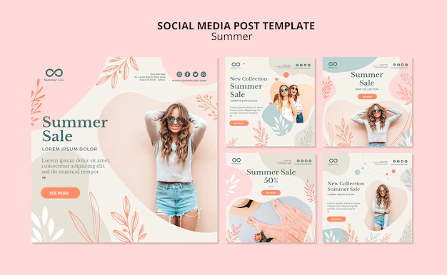 Free PSD | Social media summer sale post