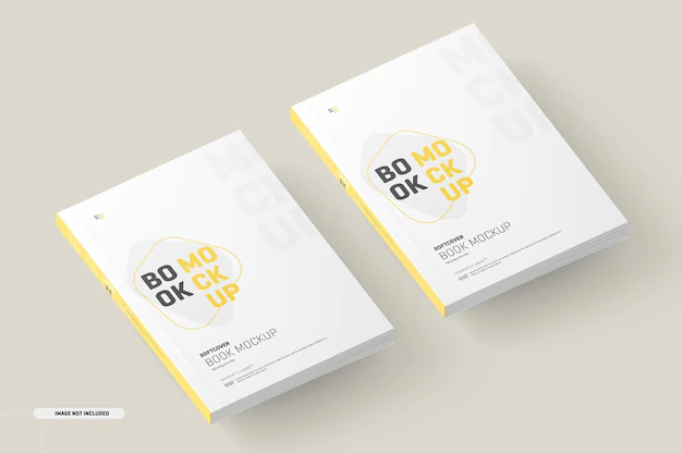 Free PSD | Softcover book covers mockup