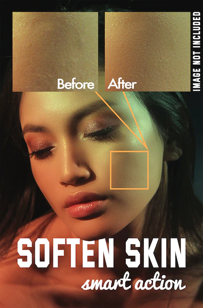 Free PSD | Soften skin of your photos with this smart action