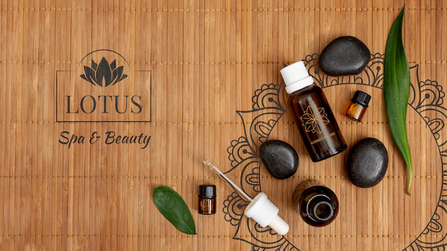Free PSD | Spa treatment with natural and liquid products