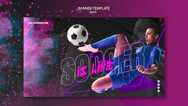 Free PSD | Sport concept banner template style