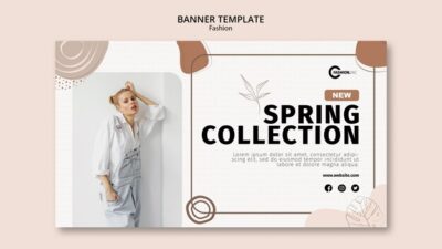 Free PSD | Spring collection banner template