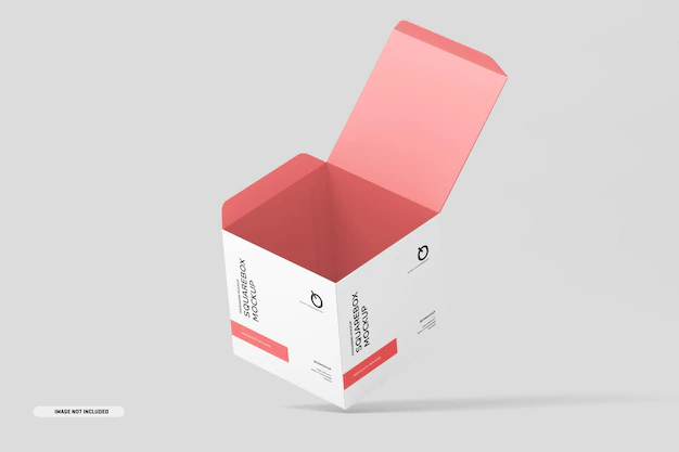 Free PSD | Square box mockup