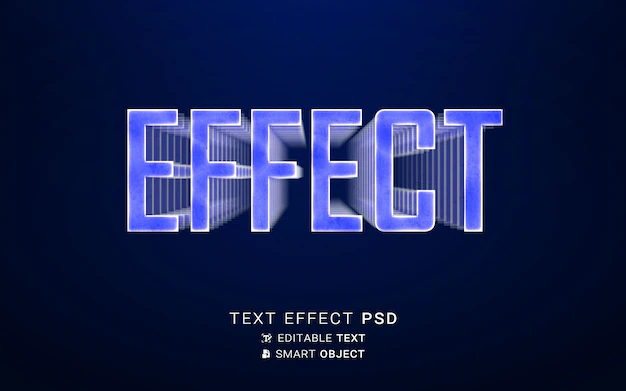 Free PSD | Square text effect