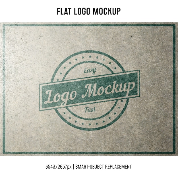 Free PSD | Stamped logo mock up