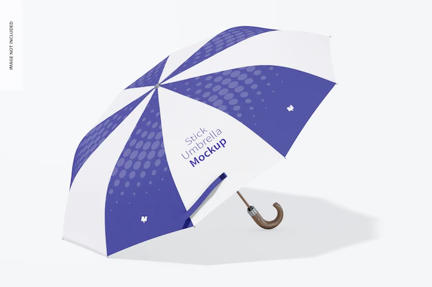 Free PSD | Stick umbrella mockup