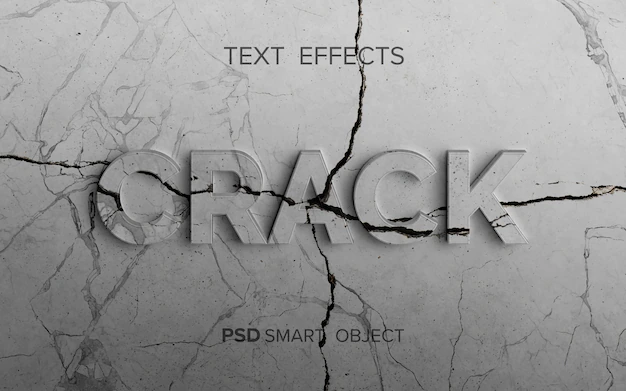 Free PSD | Stone structure text effect