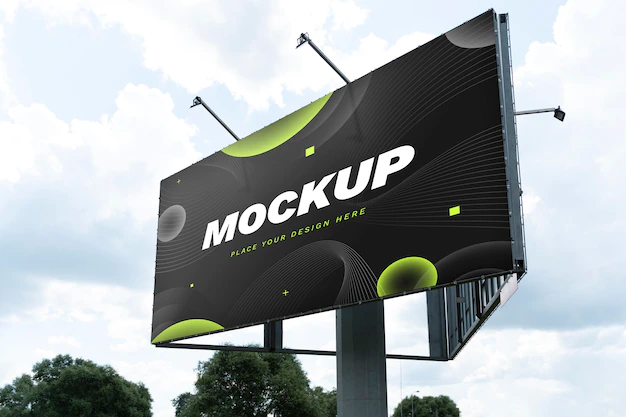 Free PSD | Street marketing billboard mock-up