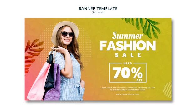 Free PSD | Summer sale 70% discount
