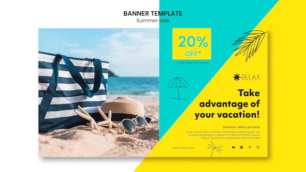 Free PSD | Summer sale promotion template