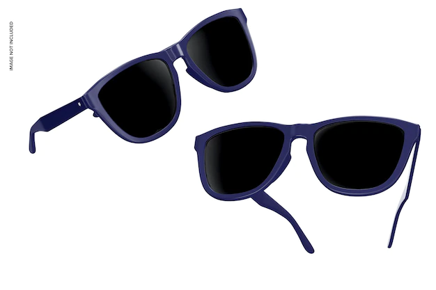 Free PSD | Sunglasses mockup, floating