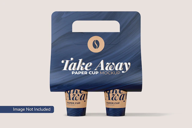 Free PSD | Take away paper cup mockup