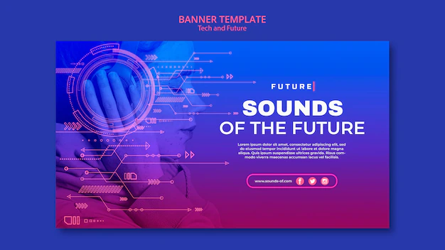 Free PSD | Technology and future concept banner