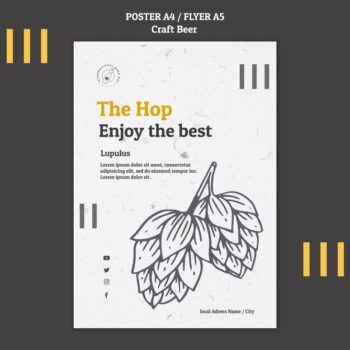 Free PSD | The hop enjoy the best poster