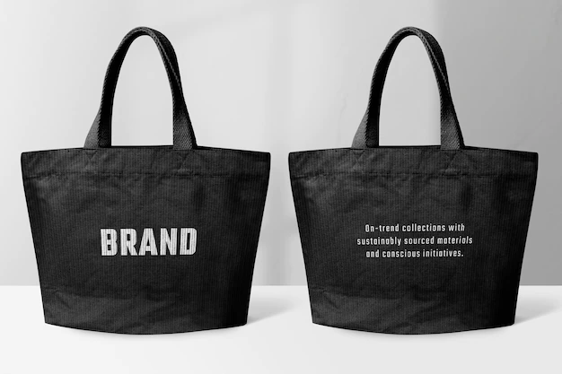 Free PSD | Tote bag mockup fashion style