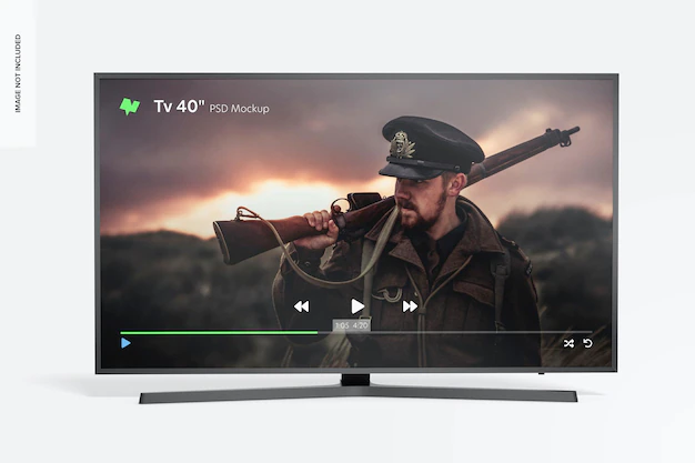 Free PSD | Tv 40 mockup, front view