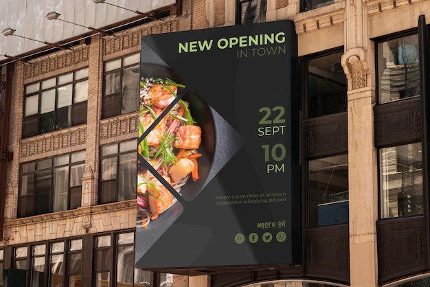 Free PSD | Urban billboard mock-up