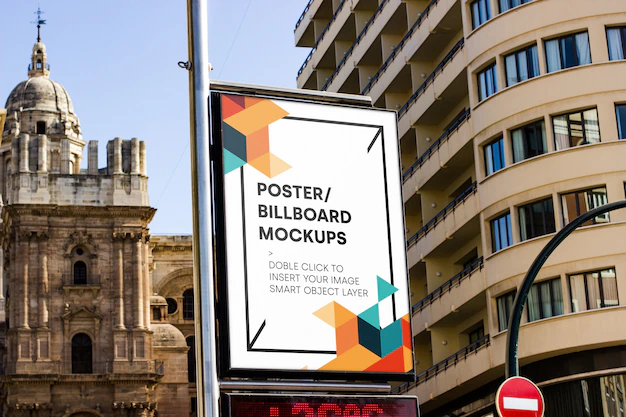 Free PSD | Urban billboard mockup