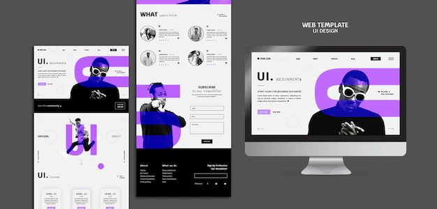 Free PSD | User interface design web template