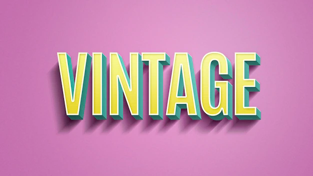 Free PSD | Vintage text effect