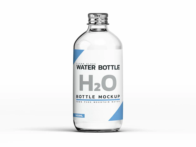 Free PSD | Water bottle mockup template