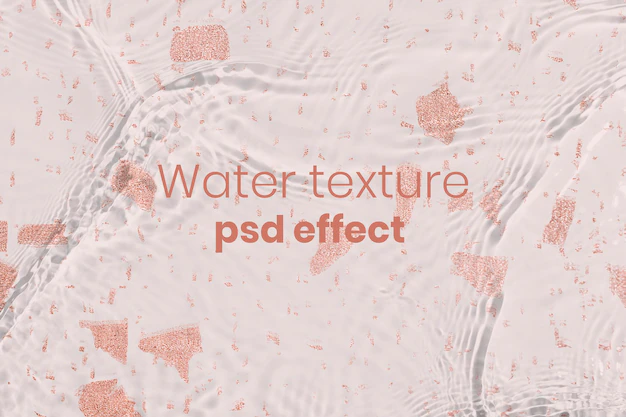 Free PSD | Water texture psd effect, easy overlay add-on