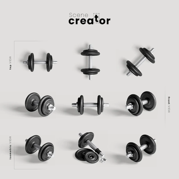 Free PSD | Weights for training mock-up