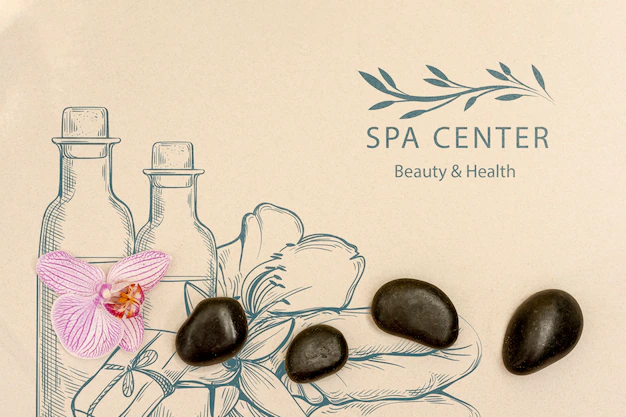 Free PSD | Wellness care at spa with natural beauty products