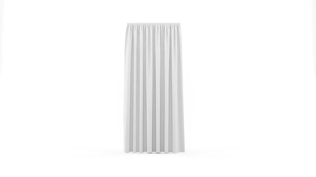 Free PSD | White curtain isolated