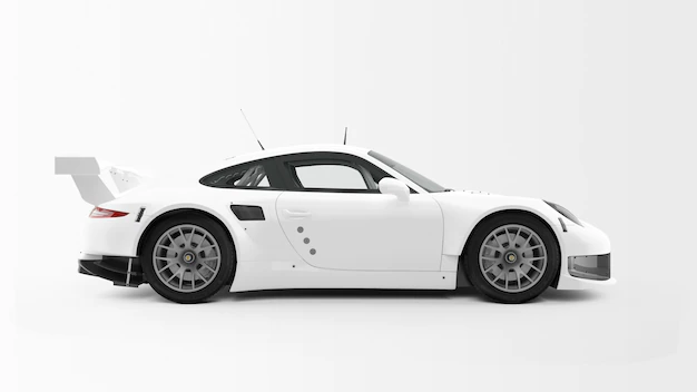 Free PSD | White sport car