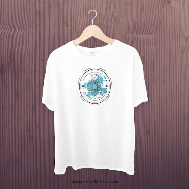 Free PSD | White t-shirt front mockup