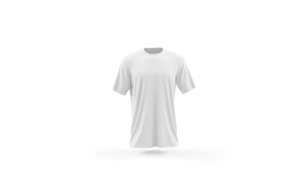 Free PSD | White t-shirt mockup template isolated, front view