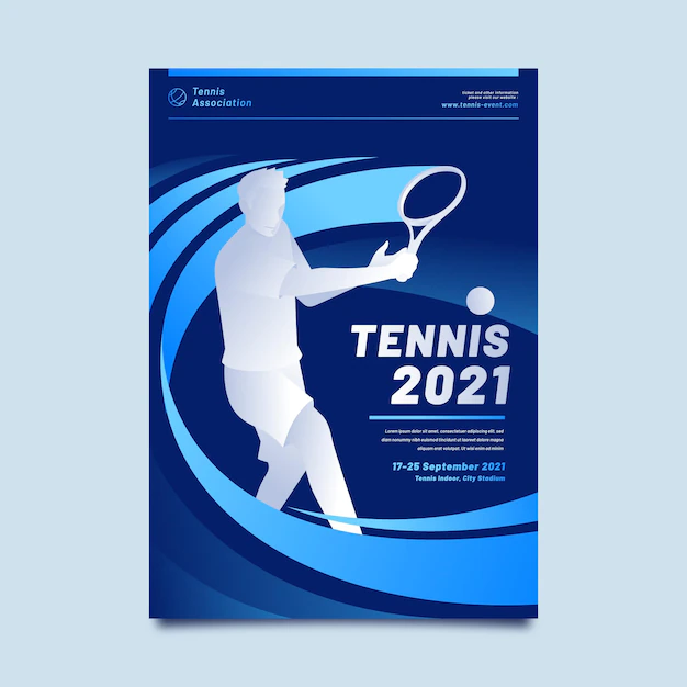 Free Vector | 2021 sporting event poster