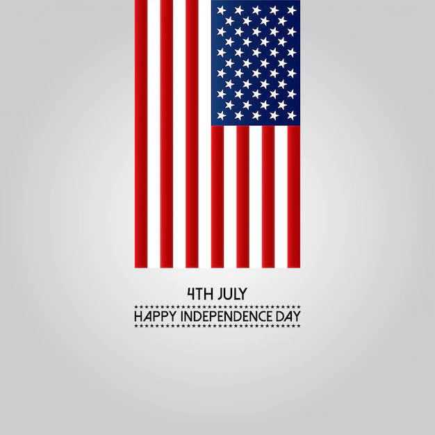 Free Vector | 4th of july happy independence day america