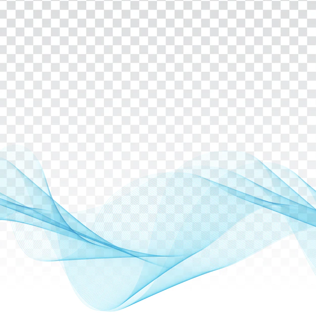 Free Vector | Abstract blue wave elegant design on transparent background