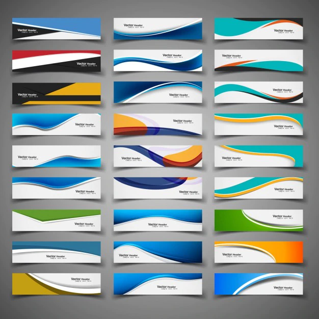 Free Vector | Abstract colorful banners collection