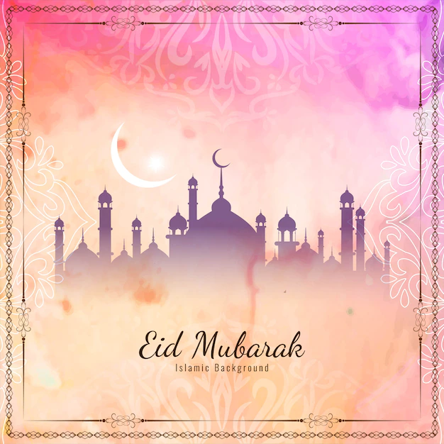 Free Vector | Abstract eid mubarak islamic elegant