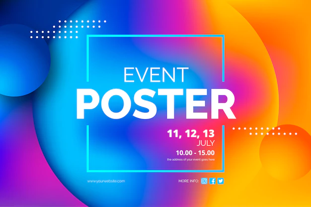 Free Vector | Abstract event poster template