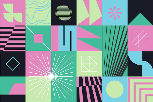 Free Vector | Abstract geometric shapes background