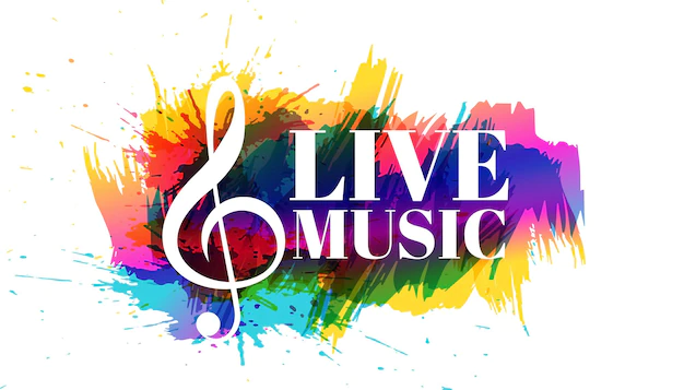 Free Vector | Abstract live music poster design