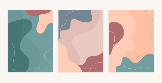 Free Vector | Abstract smooth shapes for wall decoration design