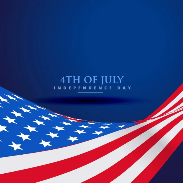 Free Vector | American flag in wave style