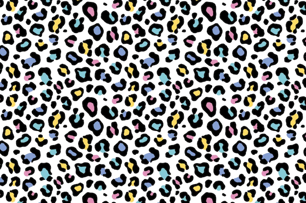 Free Vector | Animal print background with pastel colours